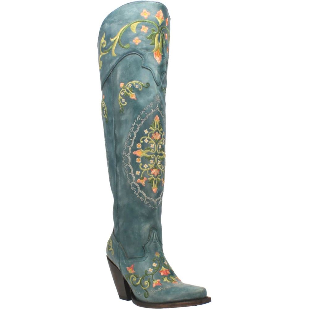 DAN POST BOOTS | Flower Child WOMEN'S | LEATHER-TURQUOISE