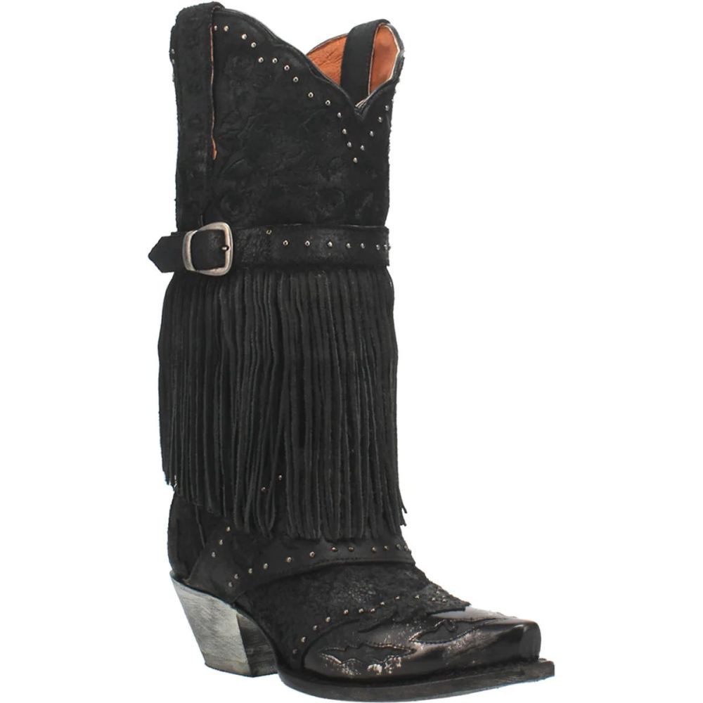 DAN POST BOOTS | Bed Of Roses WOMEN'S | LEATHER-BLACK
